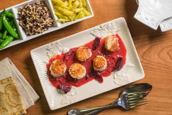 Seared Sea Scallops with Blood Orange Sauce | Ciao Italia